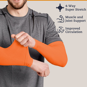 Manchons de bras de sport respirants à protection UV, séchage rapide et soutien musculaire – Produit très vendu - Product Image 5