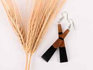 Boucles d'oreilles en résine faites à la main pour femmes, bijoux fantaisie, accessoires légers et tendance, idées cadeaux - Product Image 6