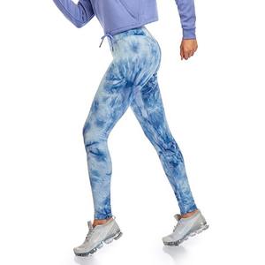 Venta al por mayor de alta calidad de las mujeres deporte Leggings cómodos de seda transpirable OEM servicios cintura Logo bolsillo decoración de punto - Product Image 2