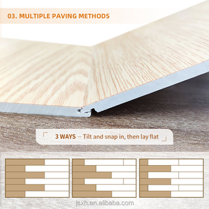 แผ่นปูพื้น PVC 6มม. ดูเรียบง่ายสำหรับโรงแรมพื้นไม้กระดานไวนิล - Product Image 5