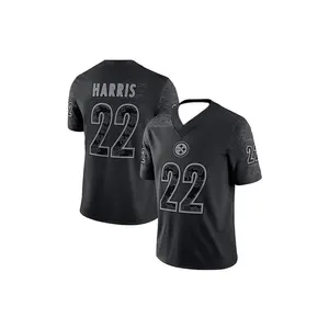 ชุดยูนิฟอร์มทีมอเมริกันฟุตบอลแบบตาข่าย ปักลาย สำหรับทีม  แบบ OEM ขายส่ง ไม่มีลายพิมพ์ - Product Image 4