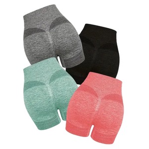 Pantalones cortos de impacto con logotipo, pantalones cortos de yoga sin costuras, ropa deportiva de entrenamiento de alto estiramiento para mujeres, Fitness, gimnasio, correr, ajuste cómodo - Product Image 2