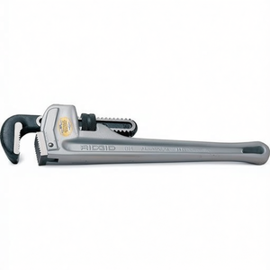 RIDGID Industrial Grade Aluminum Metric Pipe <b>Wrench</b> Total Length 600mm Clamping Width 80mm for 3mm Pipes - Product Image 3