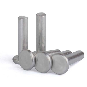 Rivet de précision chromé sur mesure, nickelé, petit rivet solide plaqué zinc poli - Product Image 1