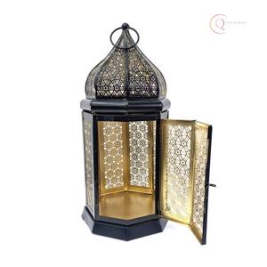 Portavelas de Metal de Lujo para Uso en Interiores |   Decoración Festiva Impermeable y Duradera para el Ramadán, Fiestas y Veladas Románticas - Product Image 2
