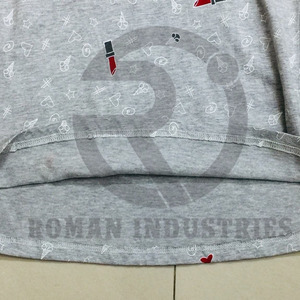 เสื้อยืดสำหรับผู้ชายผ้าฝ้ายแท้น้ำหนักเบาพิมพ์ลายทั้งตัวแขนกว้าง - Product Image 4