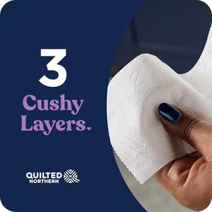 Quilted Northern Ultra Plush <b>Toilet</b> <b>Paper</b>, 18 Mega Rolls = 72 Regular Rolls, 3X Thicker*, <b>3</b> <b>Ply</b> Soft <b>Toilet</b> Tissue - Product Image 5