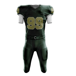 เสื้อฟุตบอลอเมริกันแบบซับลิเมชั่นคุณภาพสูงสั่งทำพิเศษ เนื้อผ้าโพลีเอสเตอร์ 100% ระบายอากาศได้ดี พิมพ์ลายดิจิทัล แขนสั้น ขายส่ง - Product Image 1