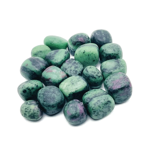 Piedra Tumbled Ruby zoisite Cristal natural Tumbled Healing Bulk Pebble Agate Gemstone Reiki Chakra Crystal Wholesale Bulk - Product Image 2
