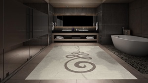 Alfombra de estilo persa de lana anudada a mano con acento, patrón abstracto, ecológica, para mascotas, juegos de alfombras, sala de estar, dormitorio, puerta - Product Image 2