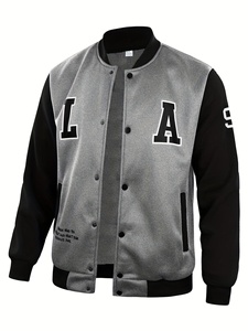 Chaqueta Versity de lana y exterior de alta calidad de MOQ bajo para hombre, servicio OEM, transpirable, la mejor chaqueta Versity de béisbol personalizada para hombre - Product Image 3