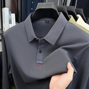 Chemises à manches longues pour hommes, t-shirts, hauts, polaire, chaud, décontracté, affaires, t-shirts 100% coton, écologiques, respirants, vente chaude - Product Image 1