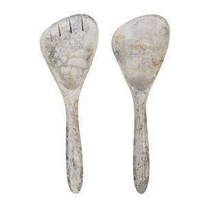 Ensemble de cuillères en bois d'acacia naturel antiadhésives, serveur à salade, bois naturel avec 2 spatules, ustensiles durables faits à la main - Product Image 4