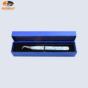 Pince à épiler d'extension de cils en acier inoxydable de qualité supérieure toutes les tailles de couleurs disponibles avec emballage personnalisé pour les professionnels - Product Image 1