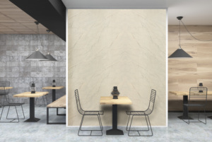 MGS 8914 Crema Marfil, stratifié haute pression décoratif à effet bois et pierre, ignifuge, contemporain, pour cuisine et hôtel - Product Image 2