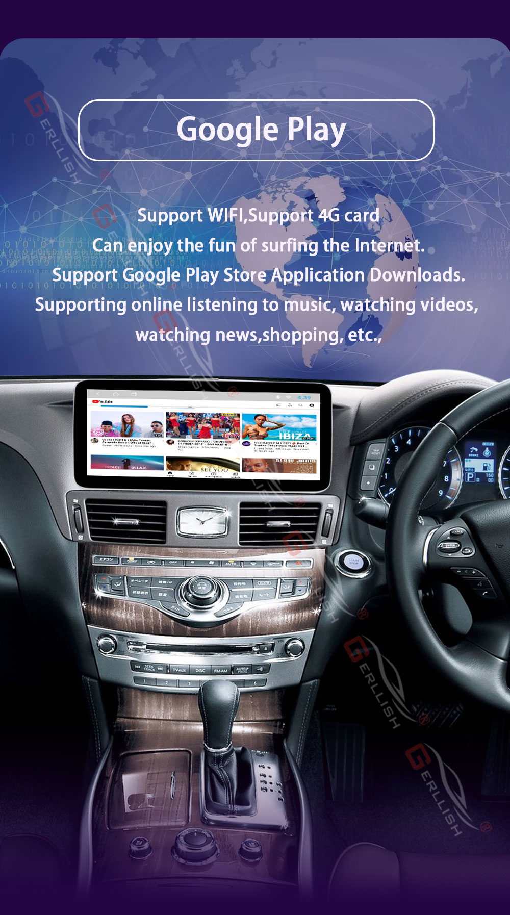 Y51 フーガ Carplay Android AutoキットInfiniti等 Y51 フーガ Carplay Android AutoキットInfiniti等