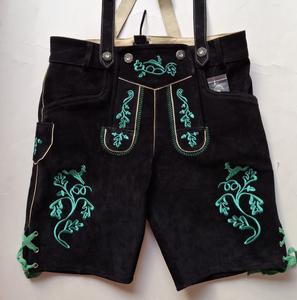 Colores brillantes hermoso hecho ligero gran oferta estilo Casual botón decoración bávaro Lederhosen pantalones cortos para hombres - Product Image 5