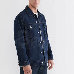 Chaqueta de Mezclilla para Hombre, Nueva, de Primera Calidad, Invierno, Casual, Transpirable, de Secado Rápido, con Logotipo Frontal, 100% Algodón para Adultos - Product Image 3