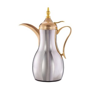 Théière Dallah couleur or en laiton fait à la main cafetière de forme ronde de qualité supérieure pour l'utilisation de restaurant d'hôtel - Product Image 2
