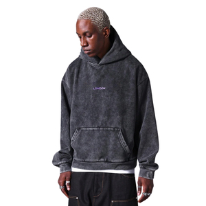 Sudadera con Capucha Oversize Estilo Urbano |   Sudadera con Capucha Unisex con Logotipo Personalizado al por Mayor, Sudadera con Capucha de Forro Polar Cálido para Invierno - Product Image 3