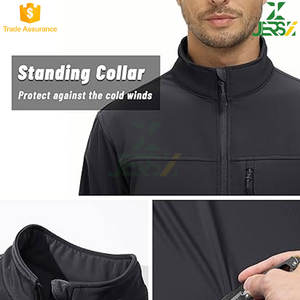 Vestes d'hiver tactiques pour hommes en softshell, doublées de polaire, légères, respirantes, résistantes à l'eau, à col roulé, pour l'extérieur - Product Image 2