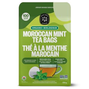 Té Verde Orgánico de Menta Marroquí FGO, 100 Unidades, Bolsitas de Té Ecológicas, Bolsa Reutilizable - Product Image 4