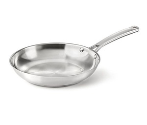 Poêle à frire en acier inoxydable à trois couches de conception moderne avec fond non évasé pour usage commercial - Product Image 1