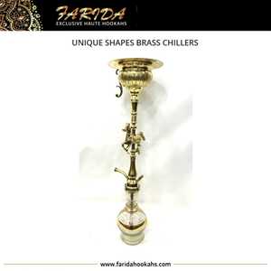 Cachimbas de Alta Calidad Estilo Egipcio Farida Mini Tall Chillers, Accesorios de Lujo para Narguile, Hechas a Mano en Latón, Venta al por Mayor - Product Image 6
