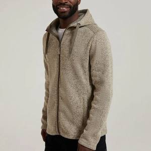 Sweat à capuche à fermeture éclair complète de qualité supérieure avec deux poches sweats à capuche lourds français éponge Vintage coton tissu à capuche tenue de couleur unie - Product Image 3