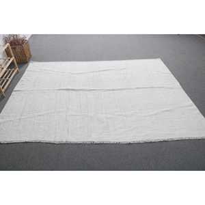 Tapis turc 6x3,2 pieds (184x98 cm), tapis oriental vintage blanc - Product Image 1