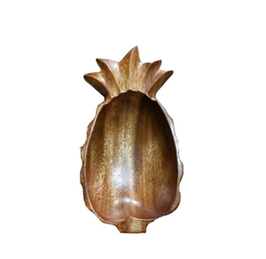 Bandeja de cuenco para servir en forma de piña de madera para ensaladas de frutas para ocasiones de fiesta producto de calidad de madera natural - Product Image 2