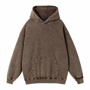 Thermal Men's Hoodies & Sweatshirts Basics Pakistan Black Color New Arrival 100% Cotton Fleece Streetwear Pullover Man Hoodies - Product Image 5