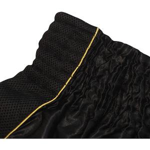 Vente en gros shorts extensibles unis grande taille pour MMA Kick Boxing Muay Thai Arts martiaux Fight Shorts - Product Image 5