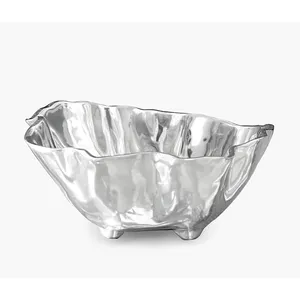 Tazón de Metal de Lujo, Decoración Moderna para el Hogar, Tendencia para Sala de Estar, Regalo de Exportación, Tazón Texturizado Chapado en Oro, Seguro - Product Image 4