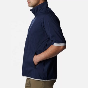 เสื้อสเวตเตอร์สวมหัวมีซิปสำหรับผู้ชายเสื้อกีฬาแขนยาวเสื้อสวมหัวเข้ารูปมีซิปสำหรับ1/4ออกแบบโลโก้ได้ตามต้องการ - Product Image 4