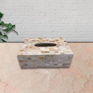 Caja de pañuelos de madreperla de calidad superior para el baño del hogar, la oficina o la decoración del coche a un precio - Product Image 1