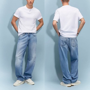 Nouvel arrivage : Jean vintage d'été pour homme, coupe droite décontractée, tendance, en denim, délavage moyen, lavable - Product Image 5