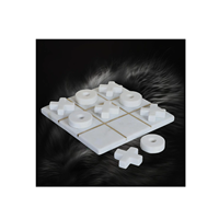 Vaisselle décorative de luxe en marbre pour jeu de société Tic Tac Toe Meilleur jeu familial Jeu d'intérieur pour unisexe prix bon marché