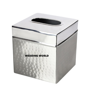 Nouvelle boîte à mouchoirs en métal de luxe de qualité supérieure fait à la main élégant porte-mouchoirs vente à chaud articles de salle de bain boîte à mouchoirs en gros - Product Image 4