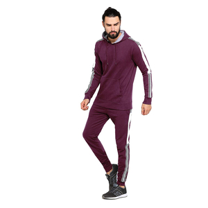 Ensemble survêtement pour homme, sweat à capuche, veste en polaire en polyester, pantalon, tenue de sport de plein air, course à pied, jogging, hiver, streetwear tendance - Product Image 1