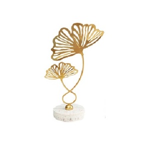 Métal Feuilles Sculpture Feuille Ornement pour Salon Décor Accent Styles Antique Home Decor Traditionnel Showpiece Figurine - Product Image 2