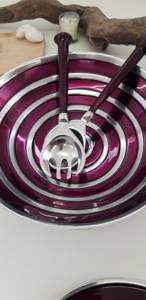 Cuillère à salade élégante avec manche en résine et finition argentée, idéale pour la vaisselle, la maison et les réceptions, vente en gros depuis l'Inde - Product Image 2