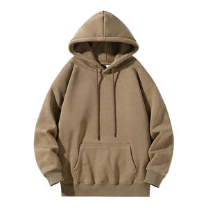 Ropa de calle personalizada 100% Sudadera con capucha de algodón de alta calidad de peso pesado 400 420 450 500 600 Gsm Sudadera con capucha recortada de gran tamaño para hombres - Product Image 5