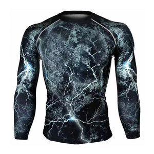 Camiseta de Compresión para Hombre con Logotipo Personalizado al por Mayor, Camisetas de Compresión de Manga Larga para Gimnasio - Product Image 1