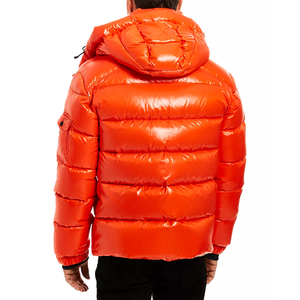 Chaqueta acolchada para hombre con estampado OEM personalizado de alta calidad, impermeable, informal, de algodón para invierno, con bolsillos con logotipo personalizado, servicio OEM - Product Image 4