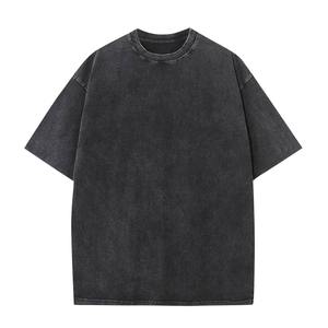 Qualité léger coton hommes lavage à l'acide T-Shirt prix de gros nouveau Style hommes 100% coton T-shirt pour hommes coupe ample - Product Image 1