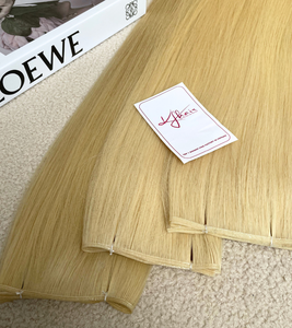 #613ผมมนุษย์ต่อผมมนุษย์ทออัจฉริยะสีบลอนด์จัดแนว100% ต่อผมชาวเวียดนามแบบไม่ผ่านกระบวนการ - Product Image 1