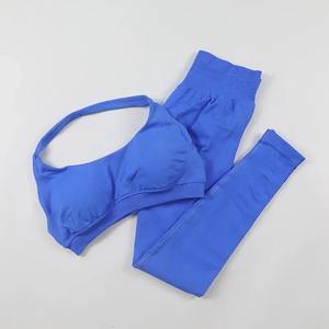 Deux pièces Yoga costume femmes Gym ensemble sport ensemble femmes survêtement course entraînement Sportswear femme sport chemise Yoga vêtements - Product Image 4