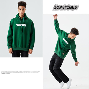 Sudadera con capucha Unisex para hombre con estampado Vintage Hip Hop gráfico estilo sólido manga larga polar pulóver Casual Streetwear para otoño - Product Image 3