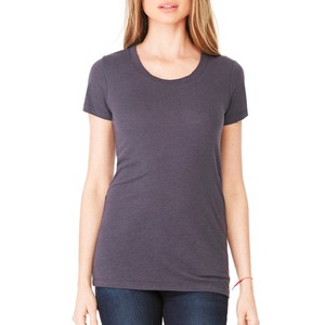 T-shirts pour femmes en coton 100% en gros, respirants, grande taille, décontractés, unis, col rond, manches courtes, 180g, logo personnalisé BD - Product Image 4